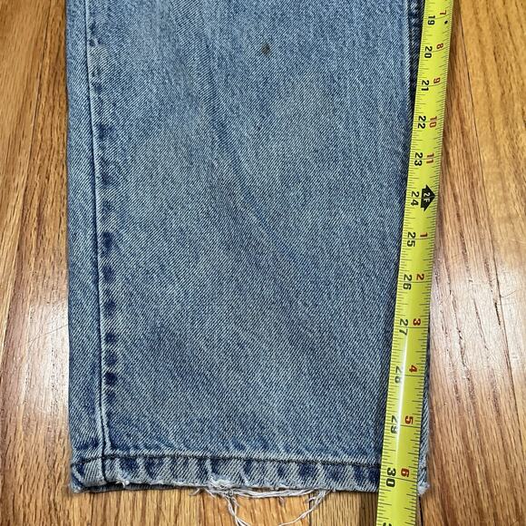 VTG 90s Levi's 550 Orange Tab Jeans Mens 37x30 Relaxed Fit Tapered Wear Distress - Picture 4 of 12